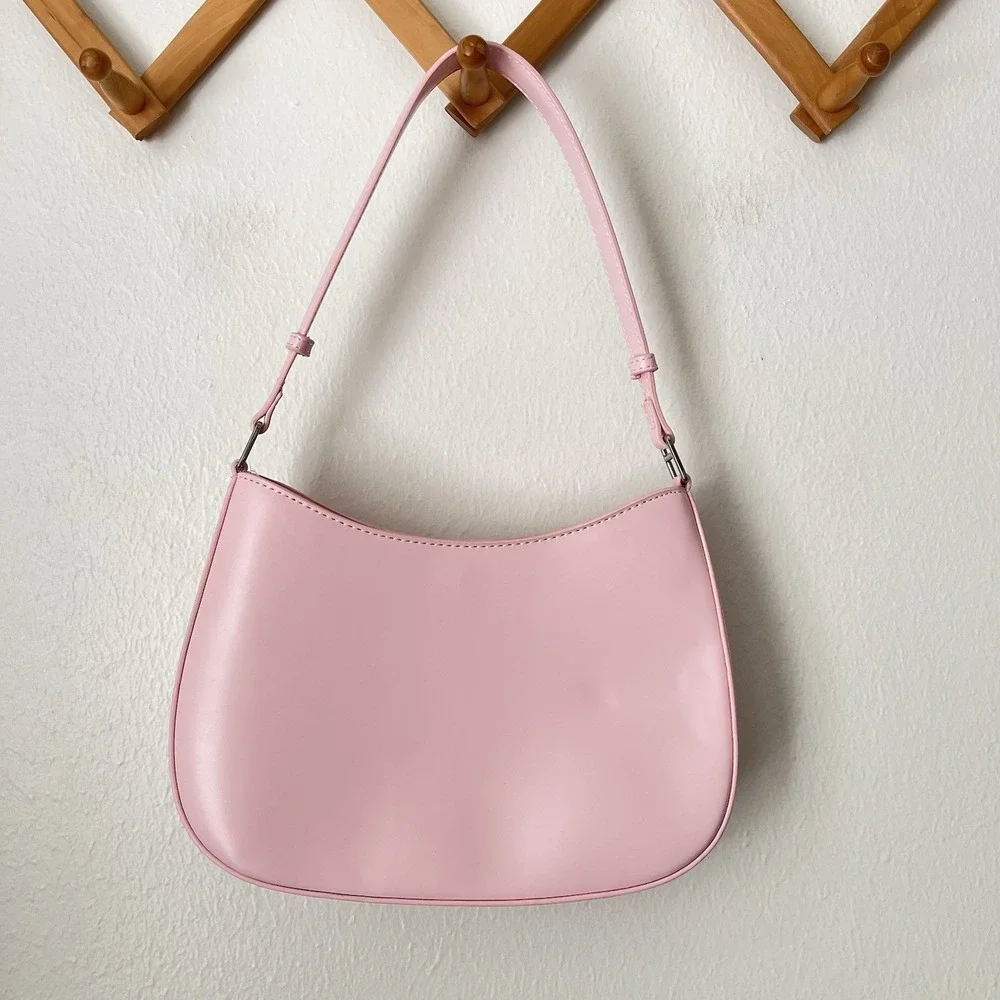 Forever 21 Pink Purse patent shoulder bag one strap barbiecore ballerina